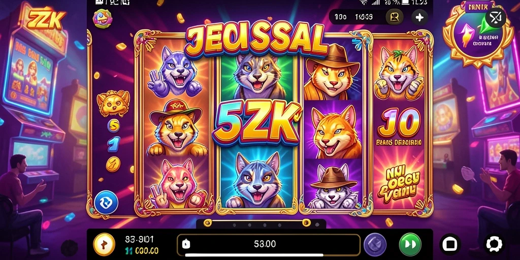 Tampilan menarik dari gameplay Slot 5ZK yang seru.