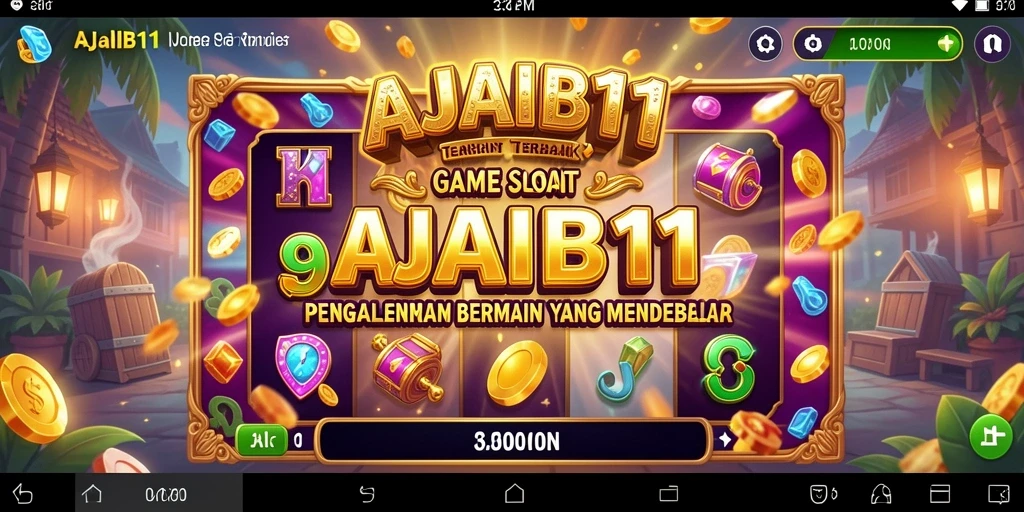 Tampilan menarik dari gameplay AJAIB11 yang mendebarkan.