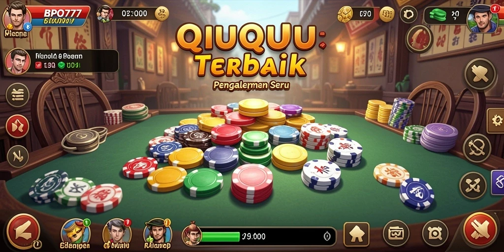 Tampilan gameplay QiuQiu yang seru dan menarik.