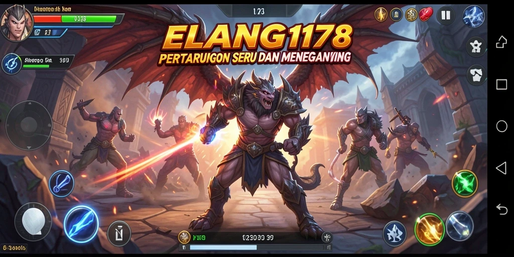 Tampilan gameplay seru ELANG178 dalam pertarungan epik.