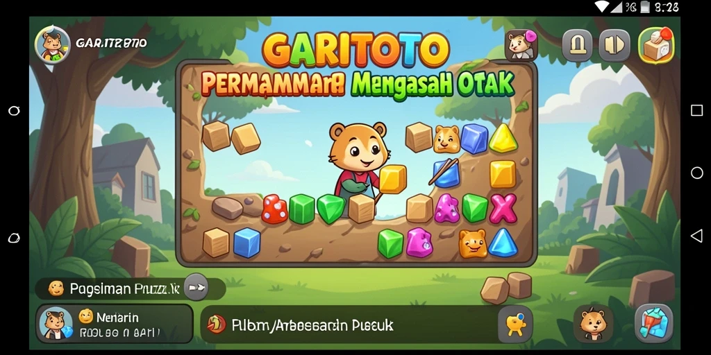 Tampilan gameplay GARITOTO dengan tantangan puzzle yang menarik.