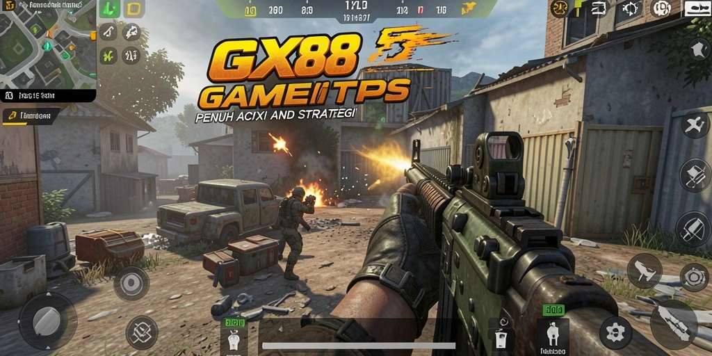 Tampilan gameplay GX88 yang mendebarkan dan penuh aksi.