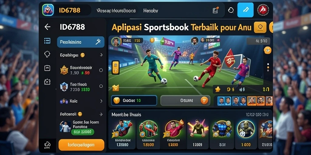 Tampilan menarik saat bertaruh dengan ID6788 di Sportsbook.