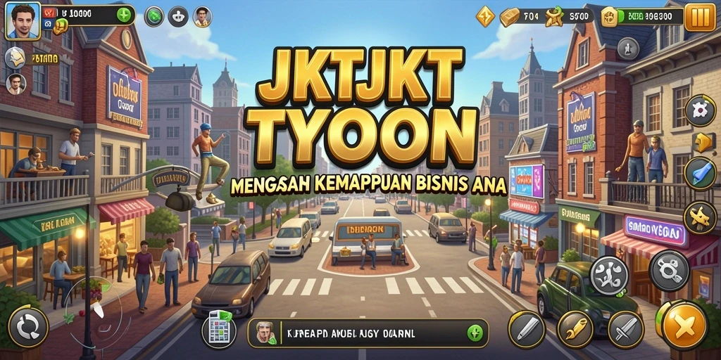 Tampilan screenshot JKTJKT menampilkan gameplay Tycoon yang menarik.
