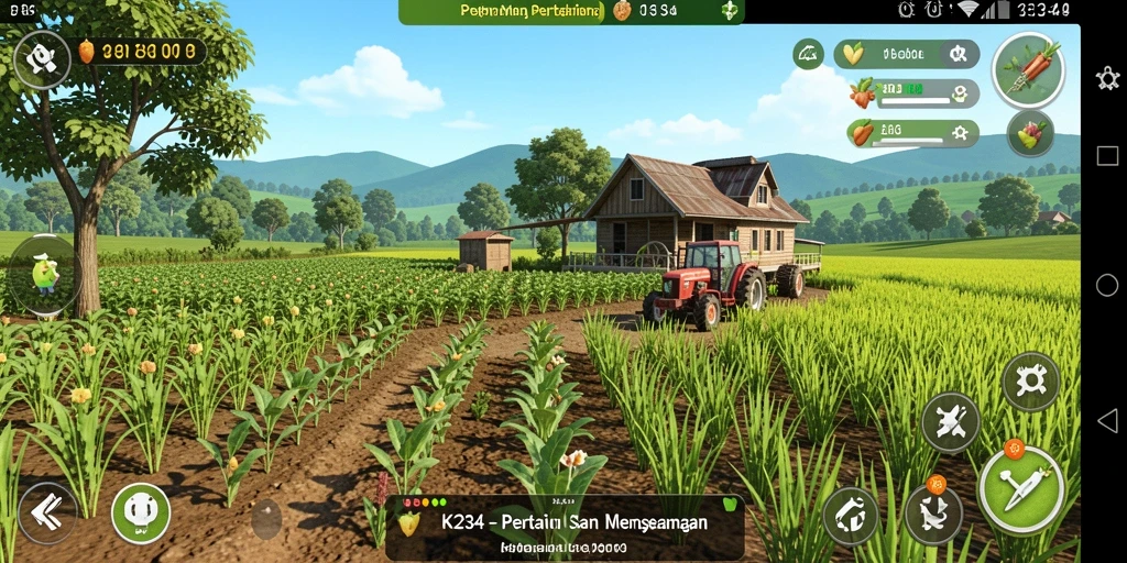 Tampilan gameplay K234 yang menakjubkan dalam berkebun.