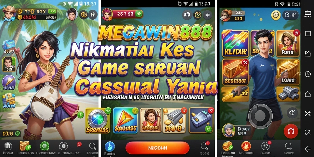 Tampilan gameplay menarik dari MEGAWIN888 yang penuh warna.