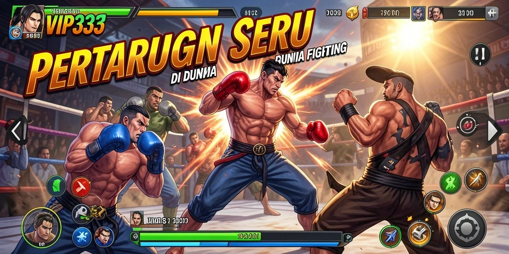 Gambaran gameplay Fighting yang intens dan mendebarkan.